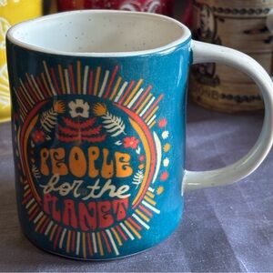 Dazey LA Retro Hippie Boho Hipster Farm Art Deco Modern Peasant Plant Cup Mug